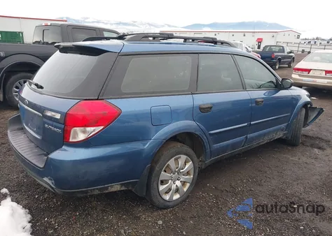 2008 Subaru Outback 2.5I/2.5I L.l. Bean Edition из США, поврежденный, VIN 4S4BP61C587343627